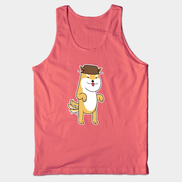 Shiba Inu Tank Top by robsartstuff